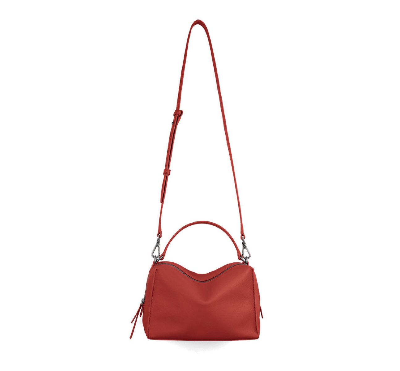 DTB_Mini Vally Cube Shoulder Bag 迷你方型軟包_Sunset Peel 暮柚紅