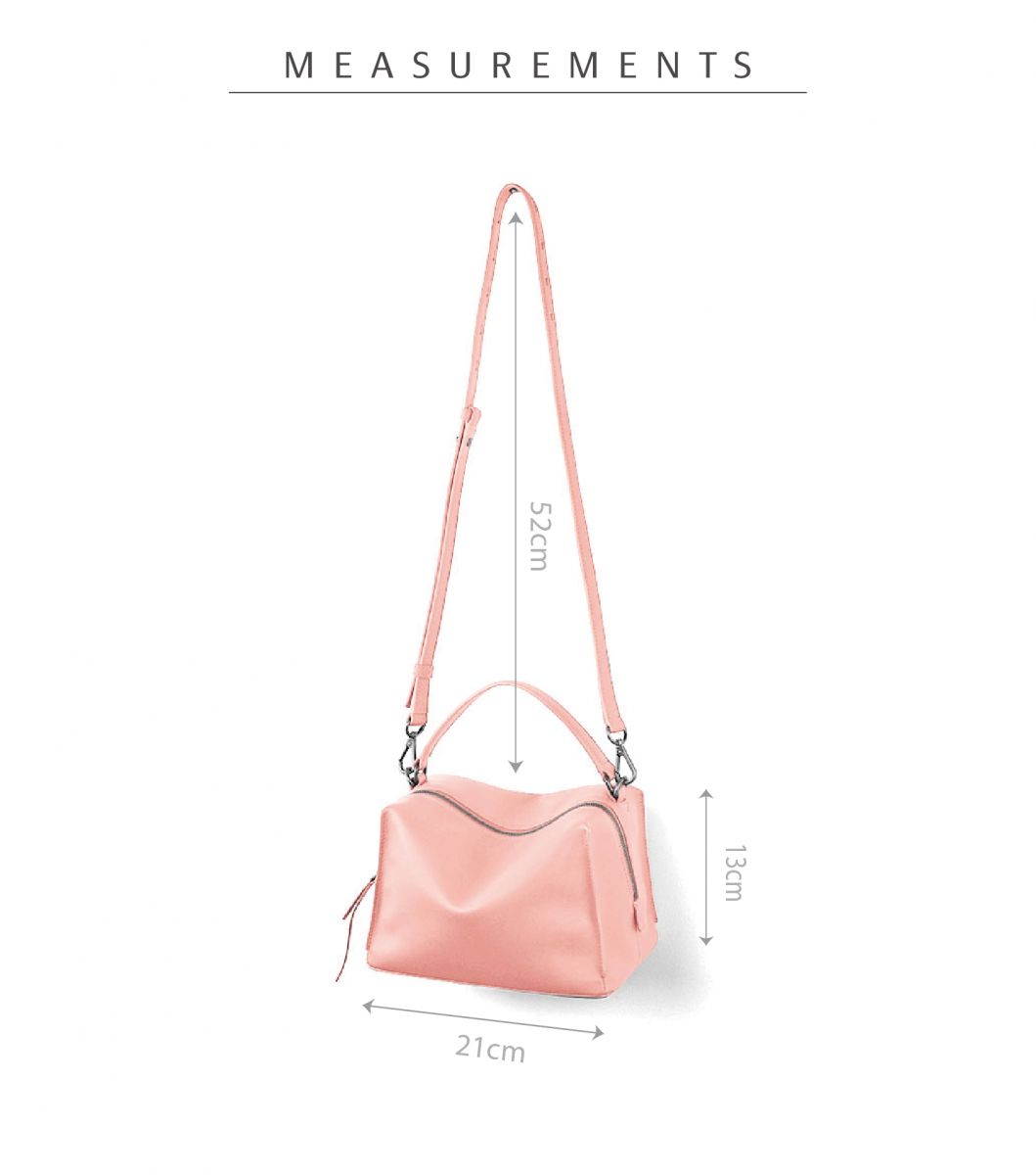 DTB_Mini Valley Cube Shoulder Bag 迷你方型軟包_Blush Haze 霞粉色