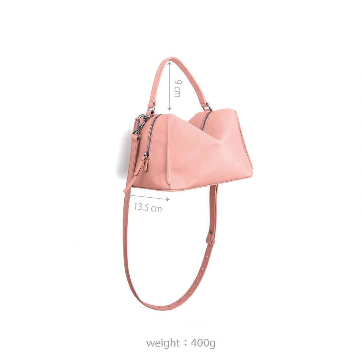 DTB_Mini Valley Cube Shoulder Bag 迷你方型軟包_Blush Haze 霞粉色
