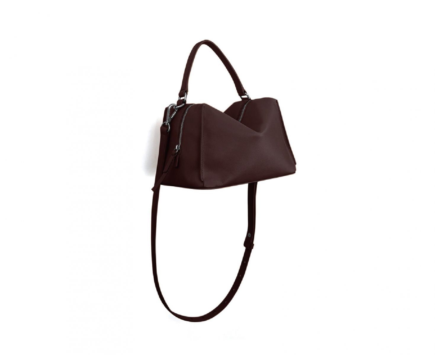 DTB_Mini Valley Cube Shoulder Bag 迷你方型軟包_Still Umber 靜墨棕