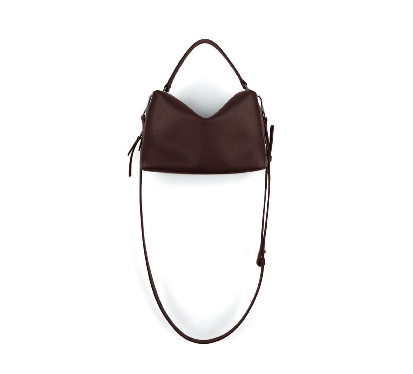 DTB_Mini Valley Cube Shoulder Bag 迷你方型軟包_Still Umber 靜墨棕