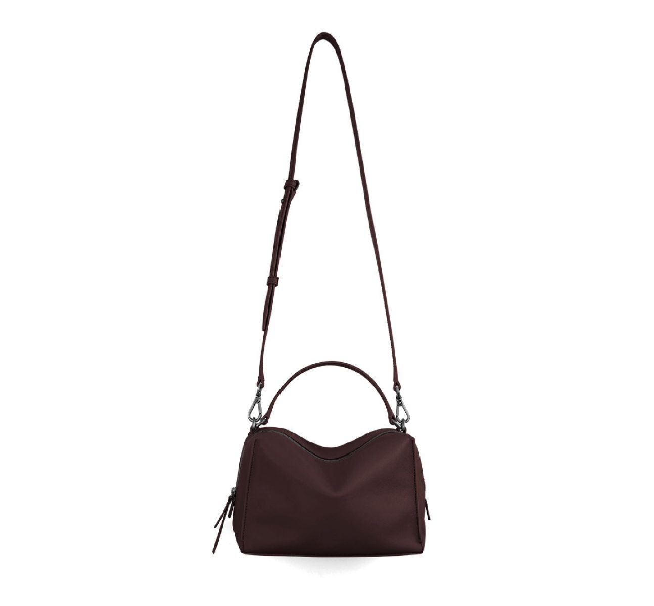 DTB_Mini Valley Cube Shoulder Bag 迷你方型軟包_Still Umber 靜墨棕
