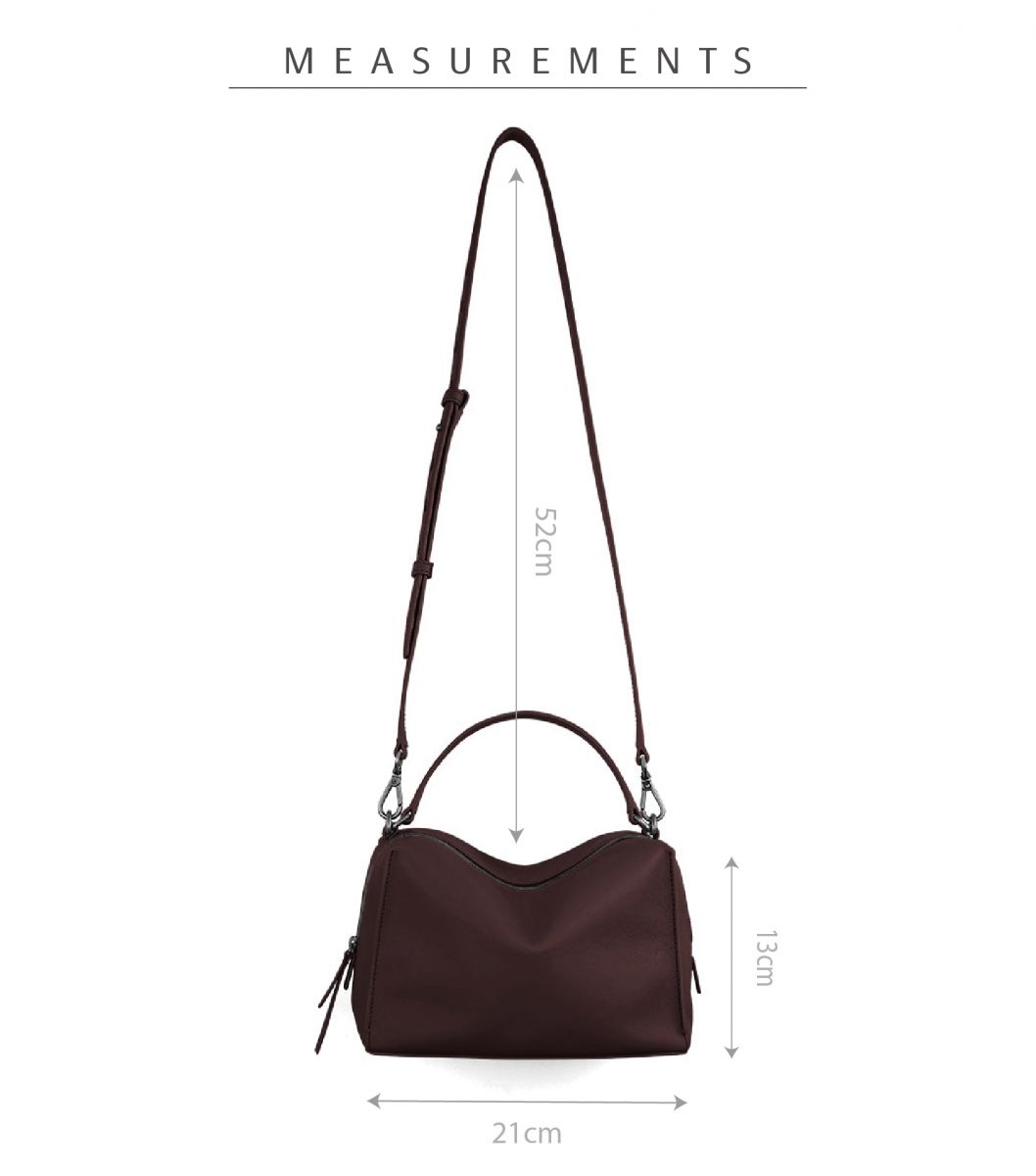 DTB_Mini Valley Cube Shoulder Bag 迷你方型軟包_Still Umber 靜墨棕