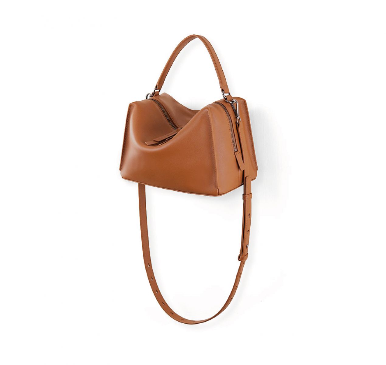 DTB_Valley Cube M Shoulder Bag 中型方型軟包_Caramel 焦糖棕