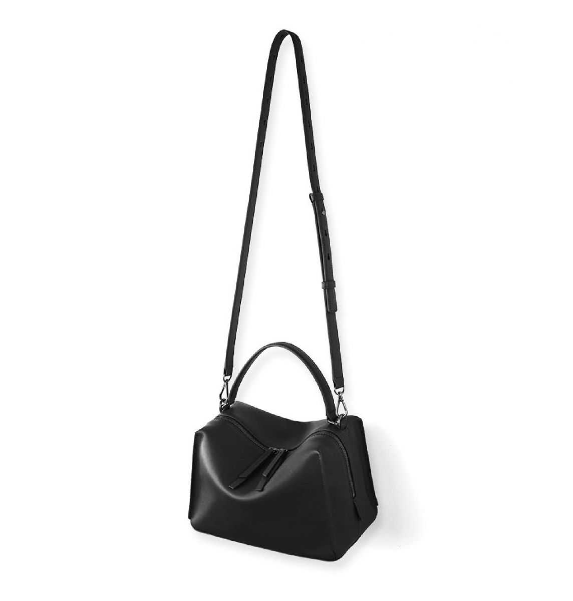 DTB_Valley Cube M Shoulder Bag 中型方型軟包_Black 黑色